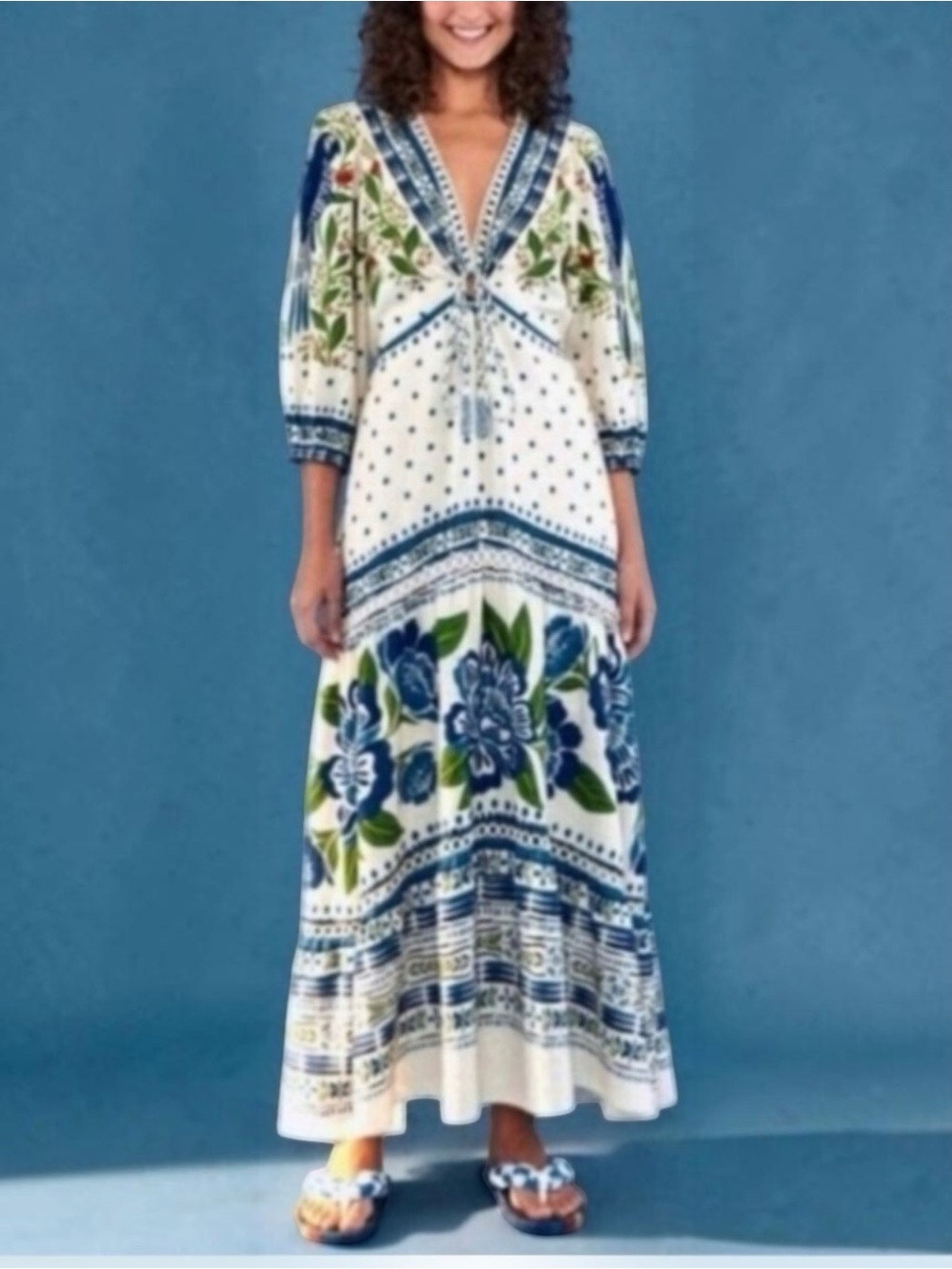 NWT FARM Rio Macaw Flight Placed Dress Size M